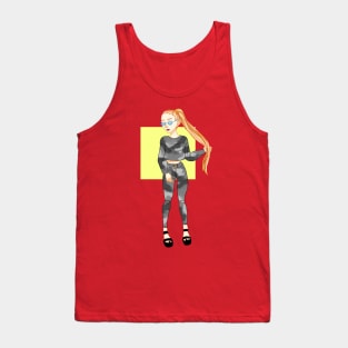 Girl with glasses Tank Top